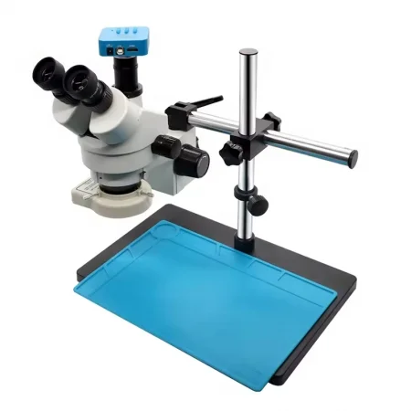 3.5–90X Trinocular Stereo Microscope with 48MP HDMI Camera – Premium Repair Workstation